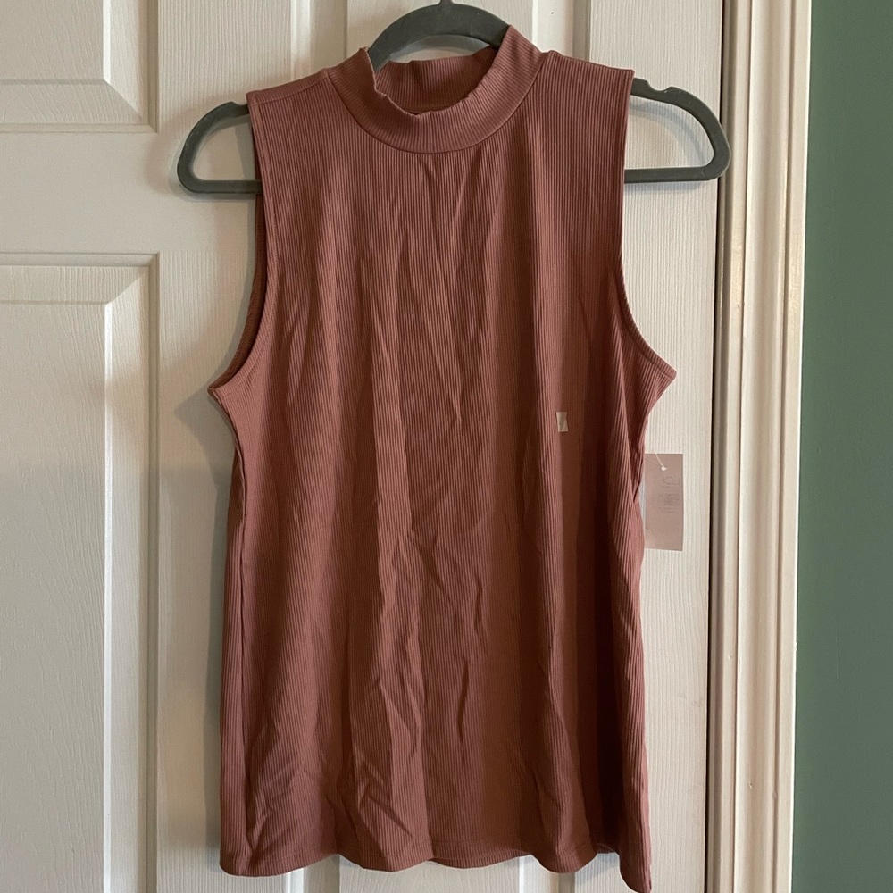 Loft mock neck tank top. Size Large